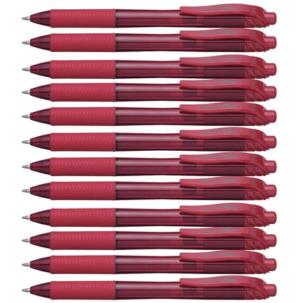Pentel BL110-BX 1.0 mm Energel Retractable Gel Rollerball Pen - Red (Pack of 12)