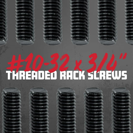 Gator Rackworks Standard Size Rack Screws; 25 Pack (GRW-SCRW025), Black