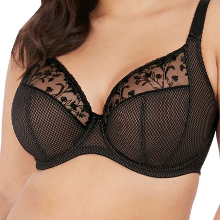 Elomi Women's Charley Plunge Bra: Elegant Floral E