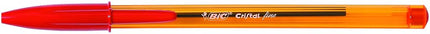 BIC Cristal Fine Ballpoint Pens - Red - Large Box Of 50 Fine Point (0.8 Mm) Long-Lasting Pens Office