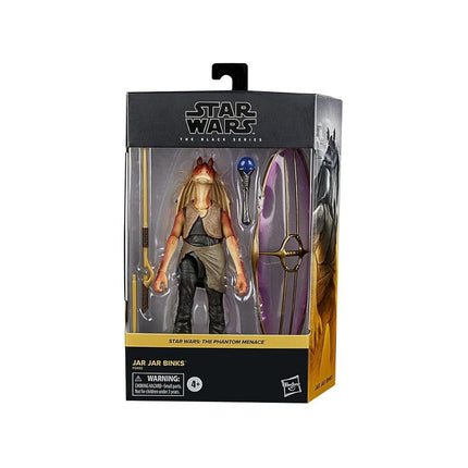 Hasbro Star Wars - The Black Series - 6" Jar Jar Binks - Star Wars: The Phantom Menace - Scale Collectible Deluxe Action and Toy Figures - Toys for Kids - F0490 - Ages 4+