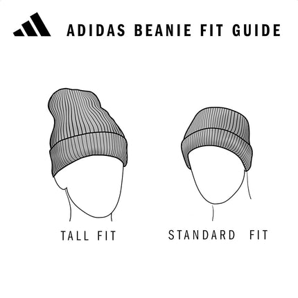 adidas Team Issue Fold Beanie - Bomb - Men, Black-Onix Grey/Black/2.0, One Size