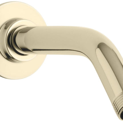 Kohler K-7397-AF Showerarm and Flange, 7-1/2-Inch Long, Vibrant French Gold