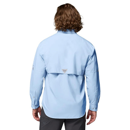 Columbia Men's Bahama II Long Sleeve Shirt, 2024 Sail, X-Large Tall
