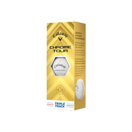 Callaway Golf Chrome Tour Golf Ball, Triple Track, White