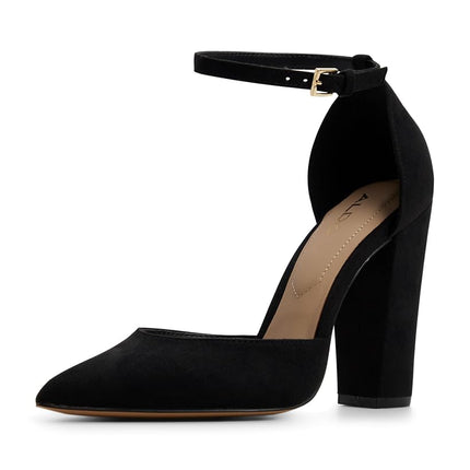 ALDO Women's Nicholes Block Heel Pumps, Black Other, 4 UK