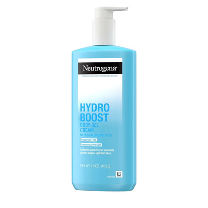 Neutrogena Hydro Boost Crème-gel hydratante pour le corps sans parfum, 473 ml