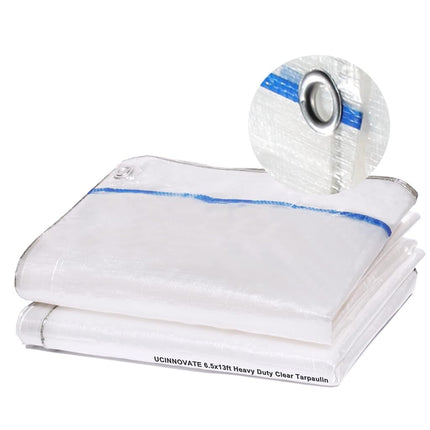 UCINNOVATE Clear Tarps Heavy Duty Waterproof 6.5 x