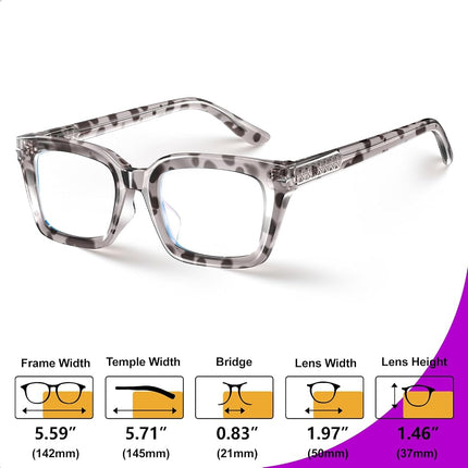 VISOONE Progressive Multifocal Reading Glasses Spring Hinge Blue Light Blocking for Women and Men readers 2.0x