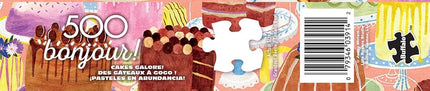 Buffalo Games - Jenny Miriam - Bonjour - Cakes Galore! - 500 Piece Jigsaw Puzzle for Adults - Challenging Puzzle Perfect for Game Nights - Finished Size is 21.25 x 15.00