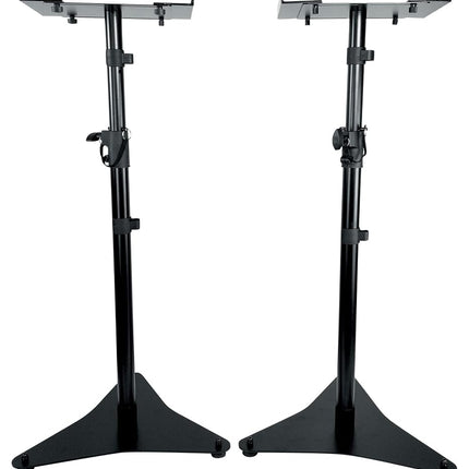 Rockville RVSM5 Pair Studio Monitor Bookshelf Speaker Stands w/Adjustable Height Black