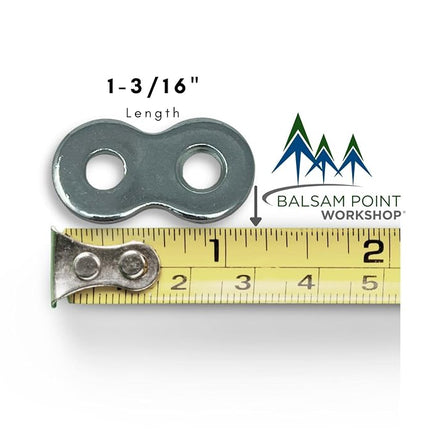 Balsam Point Workshop Steel Figure 8 Table Top Connector or Desk Top Fastener Clip - 12 Gauge Steel - (20-Pack)