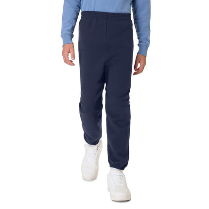 Hanes Big Boys' Eco Smart Fleece Pant, Navy, X-Large