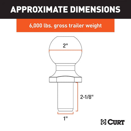 CURT 40053 Trailer Ball
