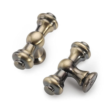 Asidrama 10 Pack Brushed Antique Brass Kitchen Cab