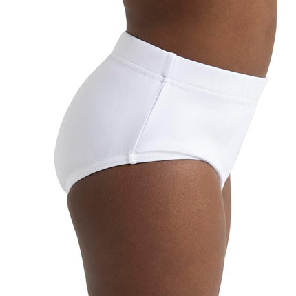 Capezio Big Girls' Brief, White, 10-12