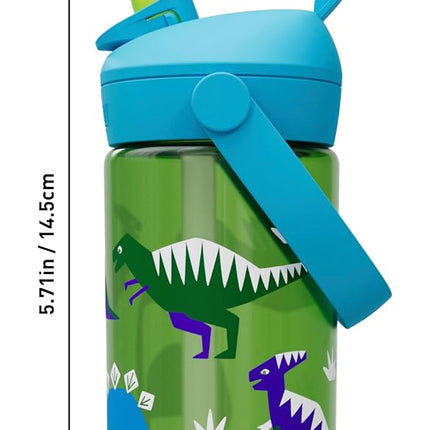 Camelbak THRIVE FLIP STRAW KIDS 415 ml – sport bottle – leak-proof – child-friendly size – easy drinking mechanism – ideal for on-the-go – Hip Dinos, size: OS