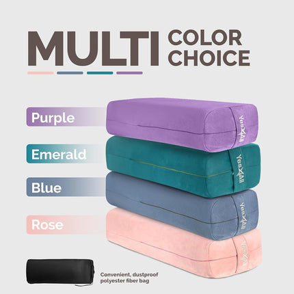 Yes4All Triple-Layer Sponge Bolster Pillow for Restorative Yoga & Meditation - Versatile Support Pillow, Balance & Pose Modification