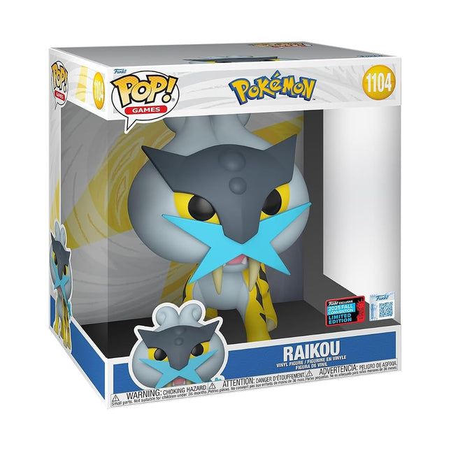 Funko Pop! Jumbo: Pokemon - Raikou - Amazon Exclusive - Collectable Vinyl Figure - Gift Idea - Official Merchandise - Toys for Kids & Adults