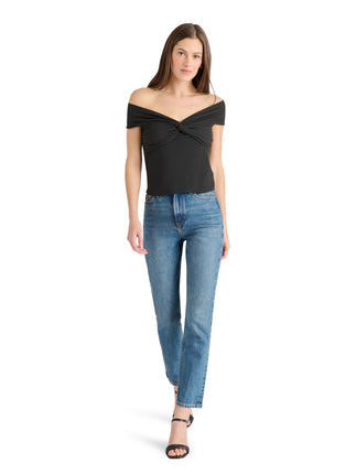 Steve Madden Apparel Women's Darra Top, Black, L