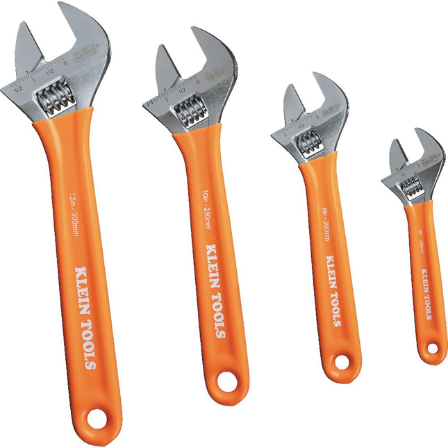 KLEIN TOOLS D5074 Adjustable Wrench Set, Extra Cap