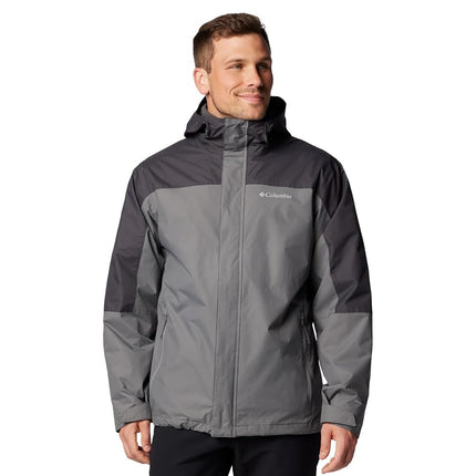 Columbia Men's Tunnel Falls II Interchange Jacket, City Grey/Shark, Large, City Grey/Shark, Large
