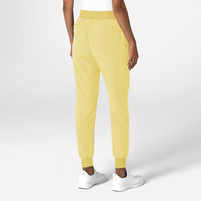 WonderWink Women's Jogger Utility Scrub Pant, Sunshine Yellow, Small