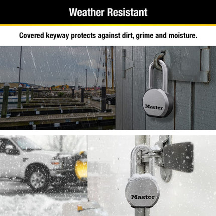 Master Lock Padlock, Magnum Solid Steel Lock, 2-1/2 in. Wide, M930XKADLH