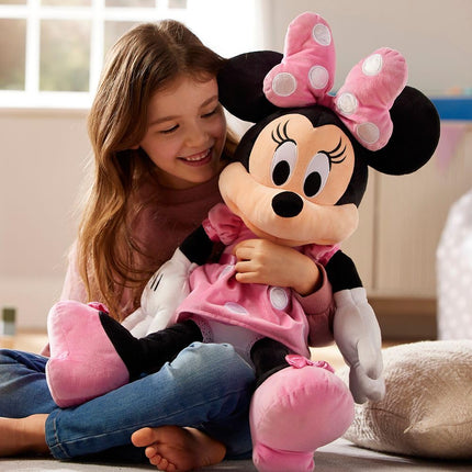 Disney Store Official Minnie Mouse Plush, Pink Dress, Large 21 ¼ Inches, Disney Stuffed Animals, Soft and Cuddly Toy, Plushies for Kids and Fans, Suitable for All
