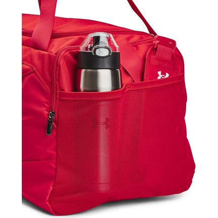 Under Armour Adult Undeniable 5.0 Duffle, Red (600)/Metallic Silver, Medium