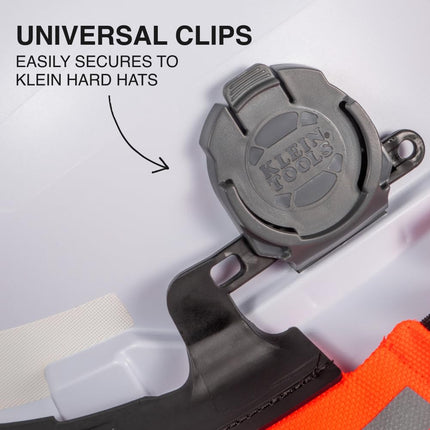 Klein Tools 03011 Hybrid Wide Brim Sombrero Sun Hat for Men with Neck Flap, Hi-Visibility 1200D Fabric, and Universal Hard Hat Clips