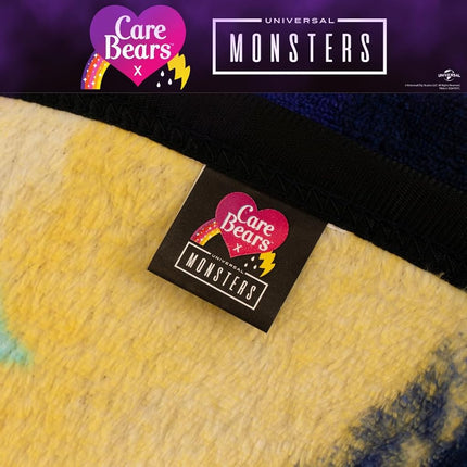 Franco Collectibles Care Bears X Monsters Frankenstein Bedding Super Soft Plush Throw, 46 in x 60 in, (Officially Licensed Product)