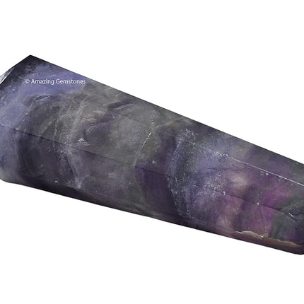 Amazing Gemstone Purple Fluorite Crystal Towers - Natural Healing Crystal Point Obelisk for Reiki Healing and Crystal Grid (3" to 4" INCH)