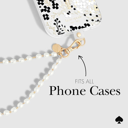 kate spade new york Phone Charm Wrist Strap - Detachable Cell Phone Lanyard - Sea Pearl