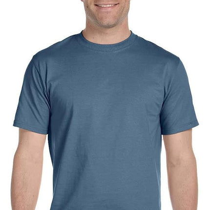 Hanes Beefy-T Men`s Short-Sleeve T-Shirt - Denim Blue - 3XL