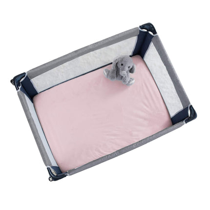 American Baby Company Heavenly Soft Chenille Fitted Pack N Play Playard Sheet, Pink, 27 x 39
