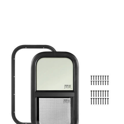 VEVOR Vertical RV Window, 12" W x 22" H Tinted Sli