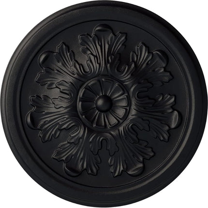 Ekena Millwork CM12LESGS Legacy Acanthus Ceiling Medallion, Hand-Painted Steel Gray, 12 3/4" OD x 7/8" P (Fits Canopies up to 3 1/2")