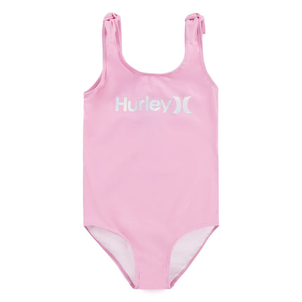 Hurley Girls One Piece Swimsuit, Pink, X-Large
