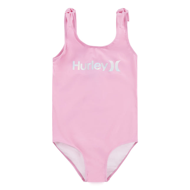 Hurley Girls One Piece Swimsuit, Pink, X-Large