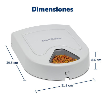 PetSafe 5 Meal Automatic Dog and Cat Feeder, Dispenses Dog Food or cat Food, Digital Clock