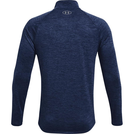 Sudadera de Manga Larga con Cremallera de 1/2 Under Armour Tech 2.0 para Hombre, Azul Academy (409)/Steel, 4XL Tall