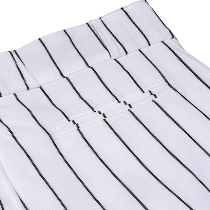 Champro Men's Triple Crown 2.0 Tapered Bottom Baseball Pants with Pinstripes, White, Black, Medium