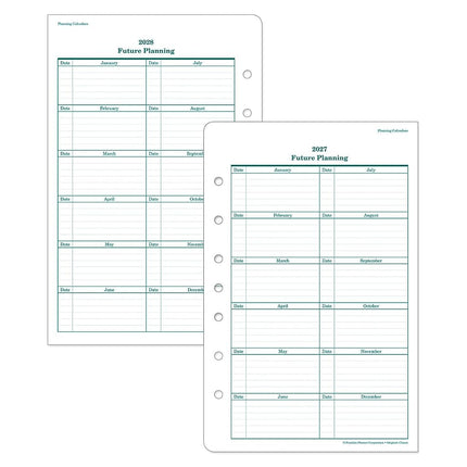 FranklinCovey - Original Two Page Per Day Ring-Bound Planner (Classic, Jul 2025 - Jun 2026)