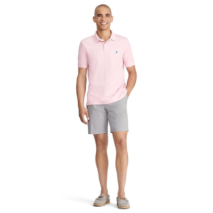 IZOD Men's Advantage Performance Short Sleeve Fashion Polo Shirt, Peony Pink, XL