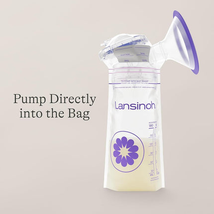 Lansinoh Breastmilk Storage Bags, 100 Count, BPA Free and BPS Free (Packaging May Vary)