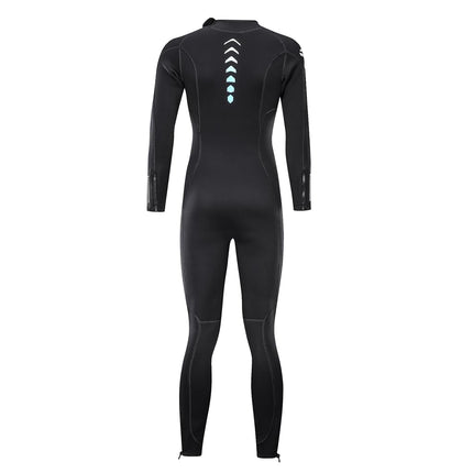 Ultra Stretch 3mm Neoprene Wetsuit, Front Zip Full Body Diving Suit, one Piece for Men & Women-Snorkeling, Scuba Diving Swimming, Surfing