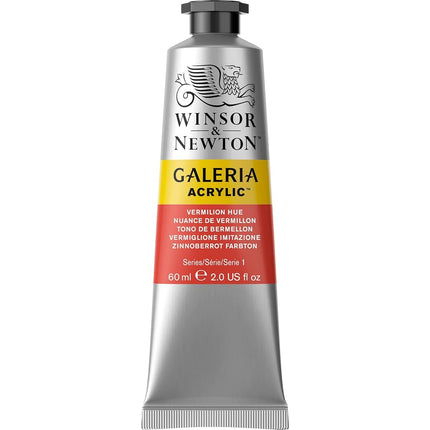 Winsor & Newton SG Education GAL 2120682 Full Range of Galeria Acrylic, 60 mL Tube, Vermilion
