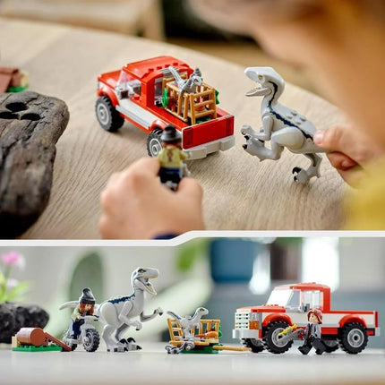 LEGO Jurassic World Dino Combo Pack 66774, pack économique de jouets, coffret cadeau 2 en 1 Triceratops et Vélociraptor, cadeau de Noël pour les enfants de 7 ans et plus