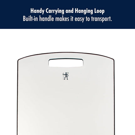 HENCKELS International Cutting Board, 8.5-inch x 12-inch, White